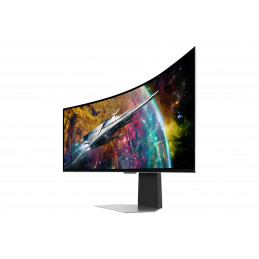 Samsung G95SC tietokoneen litteä näyttö 124,5 cm (49") 5120 x 1440 pikseliä Dual QHD OLED Hopea
