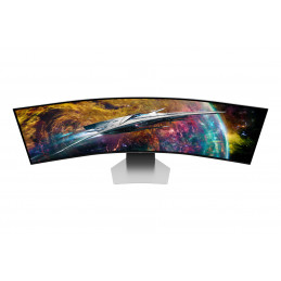 Samsung G95SC tietokoneen litteä näyttö 124,5 cm (49") 5120 x 1440 pikseliä Dual QHD OLED Hopea