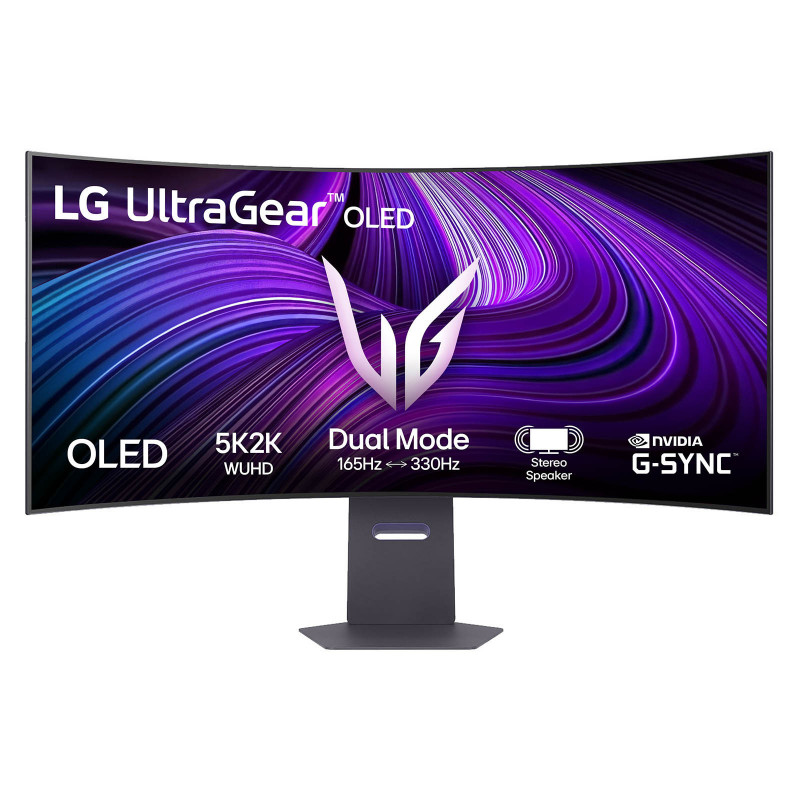 LG 45GX950A-B tietokoneen litteä näyttö 114,3 cm (45") 5120 x 2160 pikseliä WUHD OLED Musta