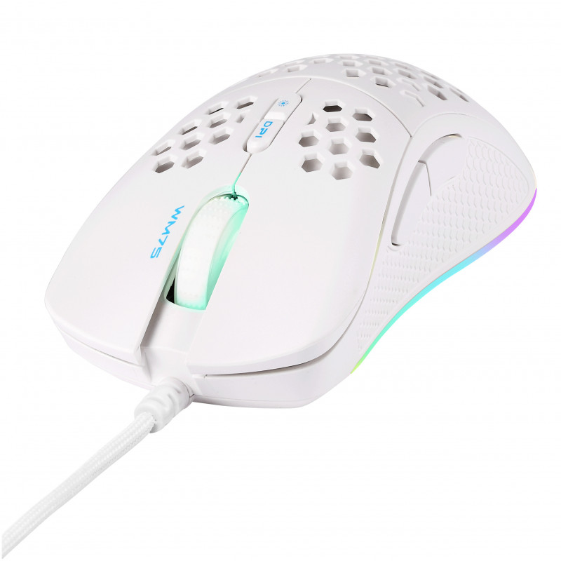 Deltaco Gaming GAM-108-W hiiri Pelaaminen Oikeakätinen USB A-tyyppi Optinen 6400 DPI
