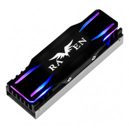 Silverstone TP03-ARGB SSD-asema Jäähdytyslevy jäähdytin Musta 1 kpl