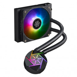 Silverstone VIDA 120 SLIM Tietokonekotelo Nestejäähdytyspakkaus 12 cm Musta 1 kpl