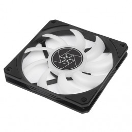 Silverstone VIDA 120 SLIM Tietokonekotelo Nestejäähdytyspakkaus 12 cm Musta 1 kpl