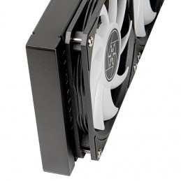 Silverstone VIDA 240 SLIM Tietokonekotelo Nestejäähdytyspakkaus 12 cm Musta