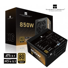 Thermalright KG-850 virtalähdeyksikkö 850 W 20+4 pin ATX ATX Musta