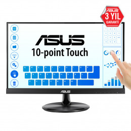 ASUS VT229H tietokoneen litteä näyttö 54,6 cm (21.5") 1920 x 1080 pikseliä Full HD LED Kosketusnäyttö Musta