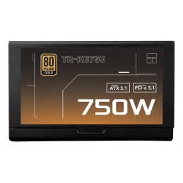 Thermalright KG-750 virtalähdeyksikkö 750 W 20+4 pin ATX ATX Musta