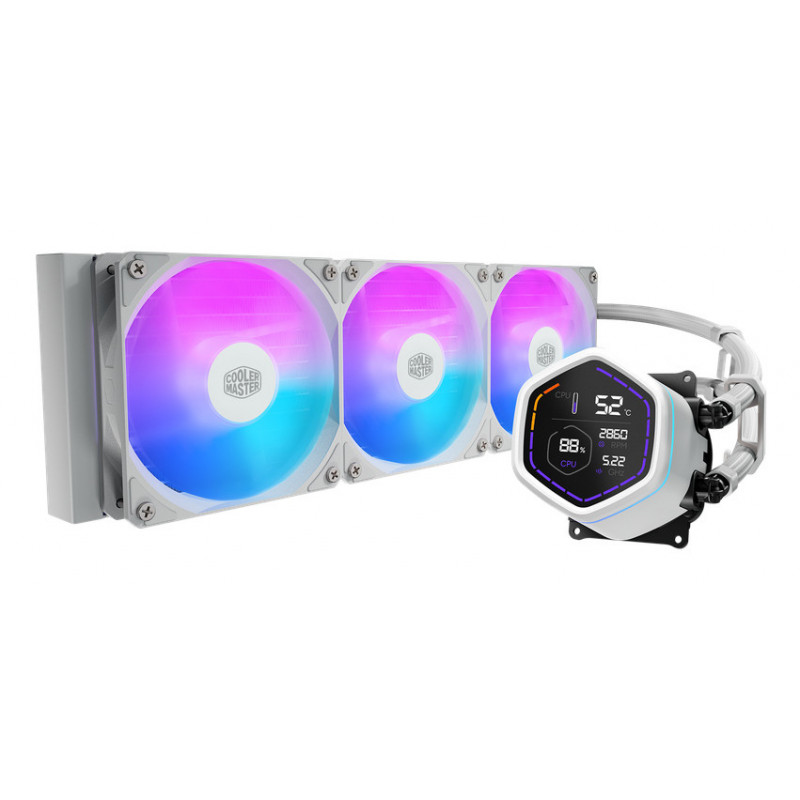 Cooler Master MasterLiquid Core Nex Digital Suoritin Nestejäähdytyspakkaus 12 cm Valkoinen