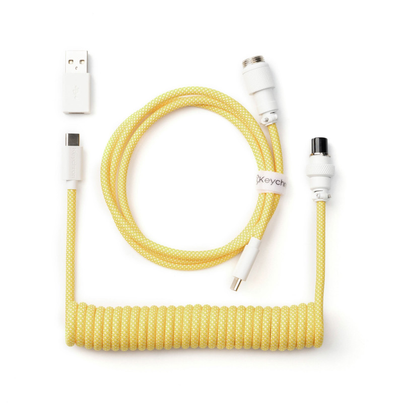 Keychron CAB-16 USB-kaapeli 1,36 m USB C Keltainen
