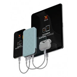 Xtorm FS5102U akku- ja paristolaturi Litium polymeeri (LiPo) 10000 mAh Sinivihreä