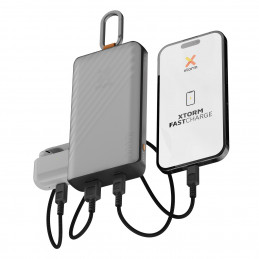 Xtorm XG2S101 akku- ja paristolaturi Litium polymeeri (LiPo) 10000 mAh Musta, Harmaa, Oranssi
