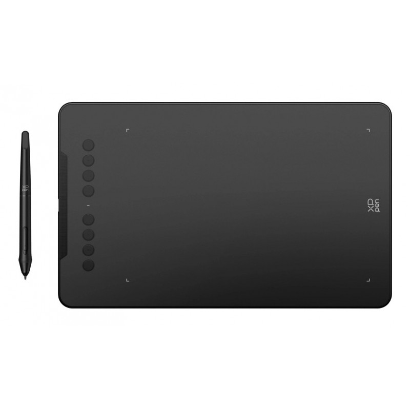 XPPen DECO 01 V3 Drawing Pad piirtopöytä Musta 5080 lpi 254 x 158,75 mm USB