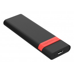 Verbatim 32261 tallennusaseman kotelo SSD-kotelo Musta, Punainen M.2 USB-virta
