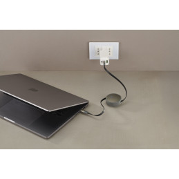 Cellularline USBDATAROLLER5A1MK USB-kaapeli 1 m USB C Harmaa
