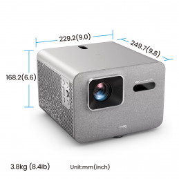BenQ TK705STi Lähiprojektori 3000 ANSI lumenia DLP UHD 4K (3840x2160) Harmaa