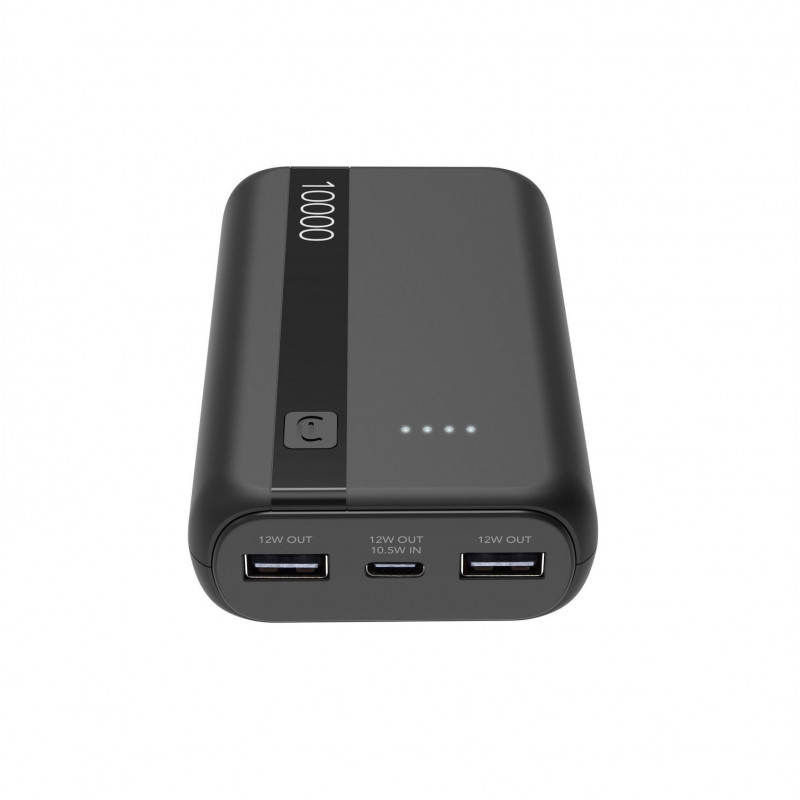 Cellularline 8018080481956 Litiumioni (Li-Ion) 10000 mAh Musta