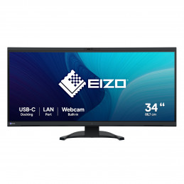 EIZO FlexScan EV3450XC-BK tietokoneen litteä näyttö 86,6 cm (34.1") 3440 x 1440 pikseliä UltraWide Quad HD LCD Musta