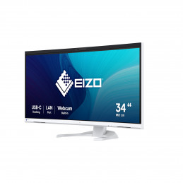 EIZO FlexScan EV3450XC-WT tietokoneen litteä näyttö 86,6 cm (34.1") 3440 x 1440 pikseliä UltraWide Quad HD LCD Valkoinen