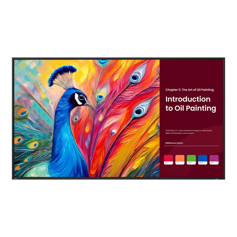 BenQ SH5504 Digitaalinen litteä infotaulu 139,7 cm (55") LCD 800 cd m² 4K Ultra HD Musta Sisäänrakennettu prosessori Android