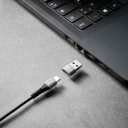 Intenso 7600013 kaapelin sukupuolenvaihtaja USB-C USB-A Antrasiitti