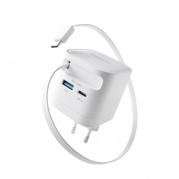 Intenso 7806520 virta-adapteri ja vaihtosuuntaaja Sisätila 65 W Musta