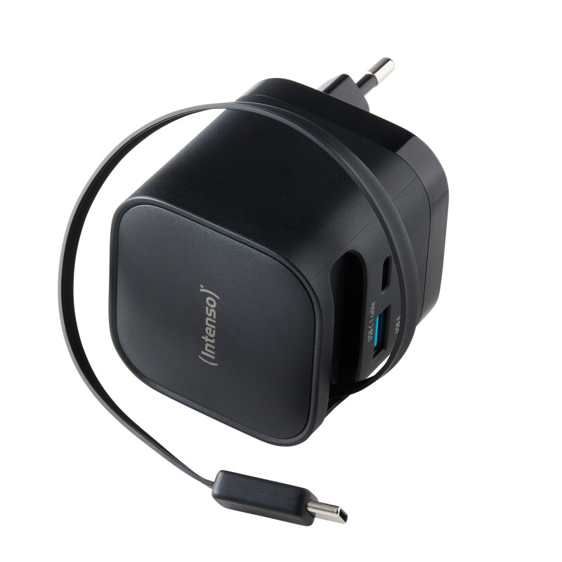 Intenso 7806520 virta-adapteri ja vaihtosuuntaaja Sisätila 65 W Musta