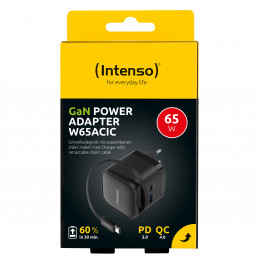 Intenso 7806520 virta-adapteri ja vaihtosuuntaaja Sisätila 65 W Musta