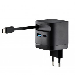 Intenso 7806520 virta-adapteri ja vaihtosuuntaaja Sisätila 65 W Musta