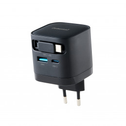 Intenso 7806520 virta-adapteri ja vaihtosuuntaaja Sisätila 65 W Musta
