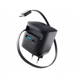 Intenso 7806520 virta-adapteri ja vaihtosuuntaaja Sisätila 65 W Musta