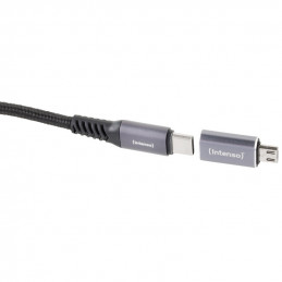 Intenso 7600213 kaapelin sukupuolenvaihtaja USB-C microUSB Antrasiitti