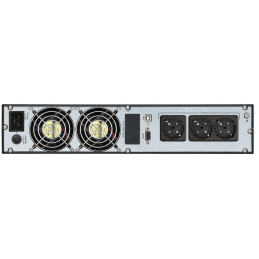 FSP Champ Rack 3K UPS-virtalähde Taajuuden kaksoismuunnos (verkossa) 3 kVA 2700 W 3 AC-pistorasia(a)