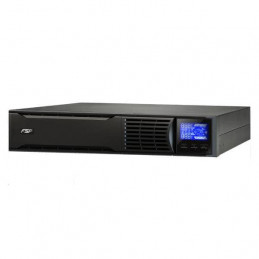FSP Champ Rack 3K UPS-virtalähde Taajuuden kaksoismuunnos (verkossa) 3 kVA 2700 W 3 AC-pistorasia(a)
