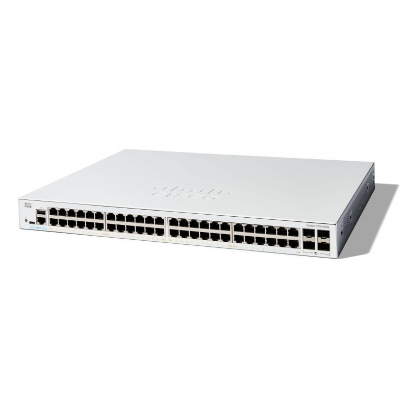 Cisco C1200-48T-4X verkkokytkin Hallittu L2 L3 Gigabit Ethernet (10 100 1000) Valkoinen