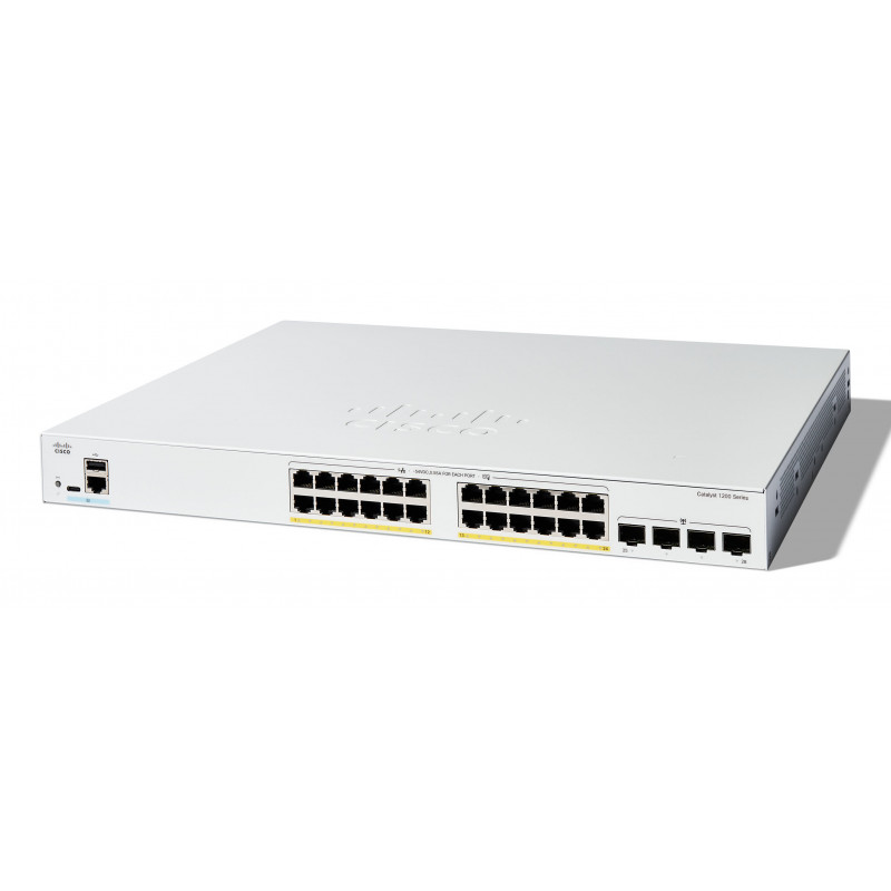 Cisco C1200-24FP-4G verkkokytkin Hallittu L2 L3 Gigabit Ethernet (10 100 1000) Valkoinen
