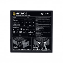 Lian Li RS1200G virtalähdeyksikkö 1200 W 20+4 pin ATX ATX Musta