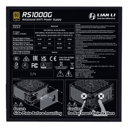 Lian Li RS1000G virtalähdeyksikkö 1000 W 20+4 pin ATX ATX Musta