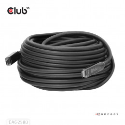 CLUB3D CAC-2580 USB-kaapeli 15 m USB C Musta
