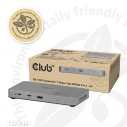 CLUB3D CSV-2563 keskitin Thunderbolt 5 120000 Mbit s Hopea