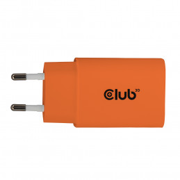 CLUB3D CAC-3023 mobiililaitteen laturi Älypuhelin, Universaali Oranssi AC Pikalataus Sisätila