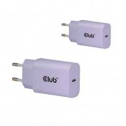 CLUB3D CAC-3025 mobiililaitteen laturi Älypuhelin, Universaali Purppura AC Pikalataus Sisätila