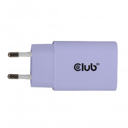 CLUB3D CAC-3025 mobiililaitteen laturi Älypuhelin, Universaali Purppura AC Pikalataus Sisätila