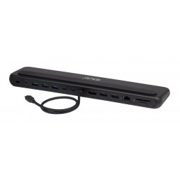CLUB3D CSV-2541 kannettavien tietokoneiden telakka ja porttitoistin Telakointi USB 3.2 Gen 1 (3.1 Gen 1) Type-C Musta