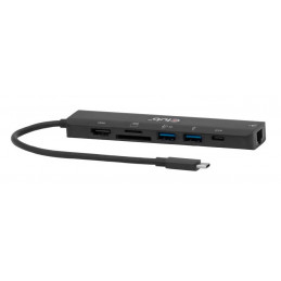CLUB3D CSV-2553 keskitin USB Type-C 5000 Mbit s Musta