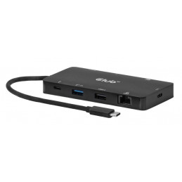 CLUB3D CSV-2552 keskitin USB Type-C 5000 Mbit s Musta