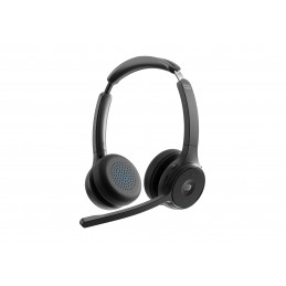 Cisco HS-WL-722-BUNA-C kuulokkeet ja kuulokemikrofoni Langaton Pääpanta Toimisto puhelukeskus Bluetooth Musta