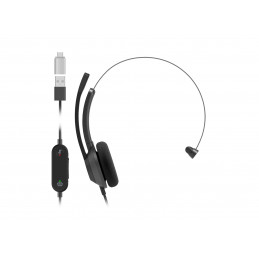 Cisco HS-W-321-C-USBC kuulokkeet ja kuulokemikrofoni Langallinen Pääpanta USB A-tyyppi Musta