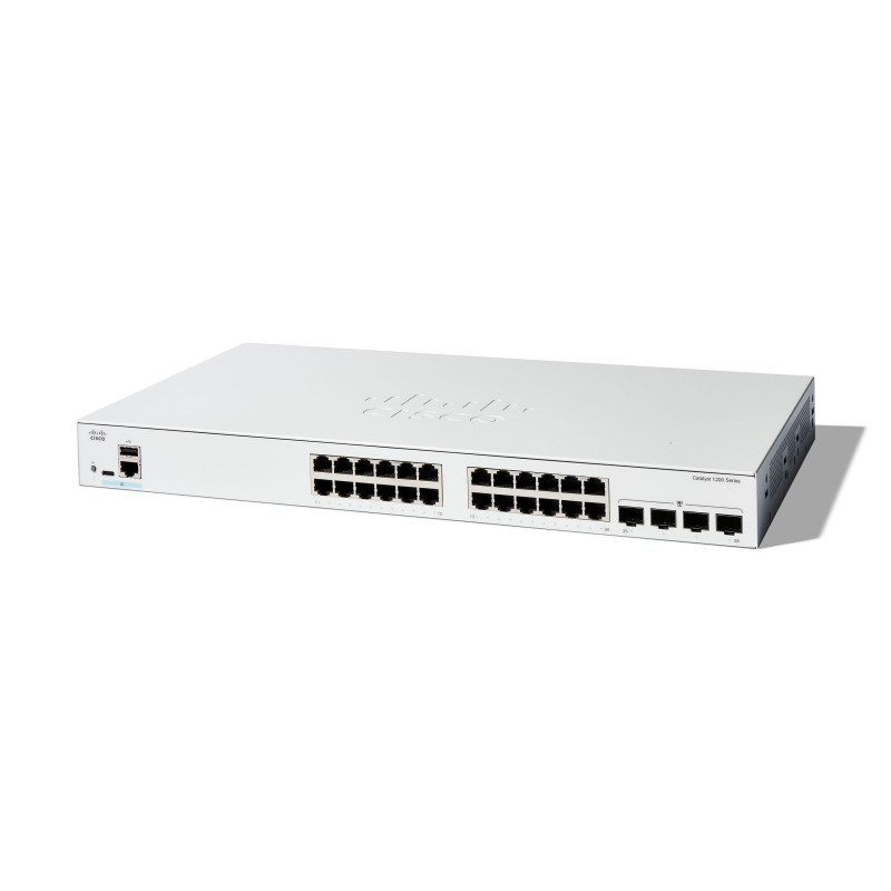 Cisco C1200-24T-4G verkkokytkin Hallittu L2 L3 Gigabit Ethernet (10 100 1000) Valkoinen