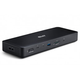 CLUB3D CSV-1583 kannettavien tietokoneiden telakka ja porttitoistin Langallinen Thunderbolt 4 Musta