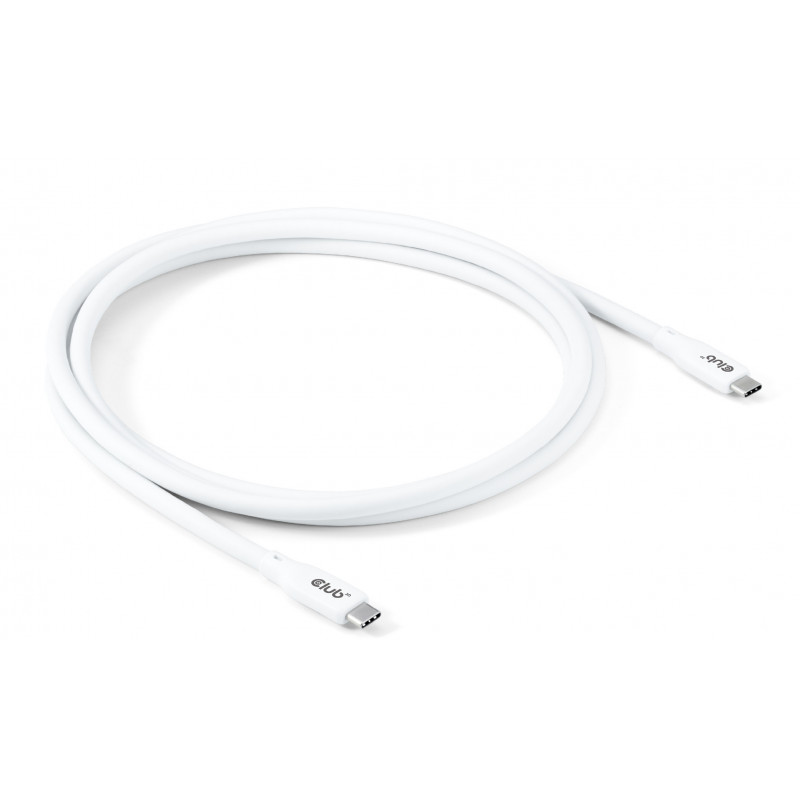 CLUB3D CAC-3001 USB-kaapeli USB4 Gen 2x2 2 m USB C Valkoinen